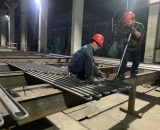 垂直水冷壁管片（8m）|φ32×8mm，截距62.5mm，5連根，總長(zhǎng)8m|15CrMoG